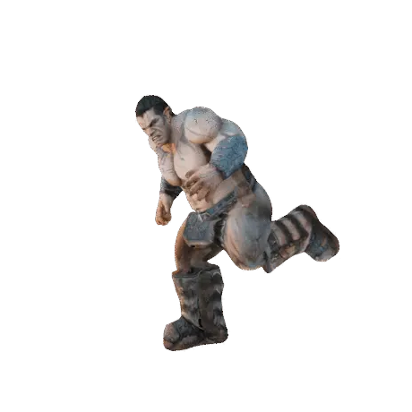 Run-and-fight — Meshy animated character