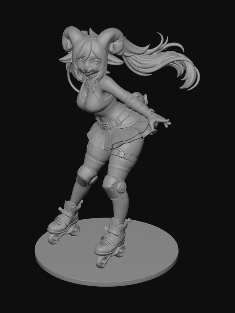 Stylised character — Meshy AI render