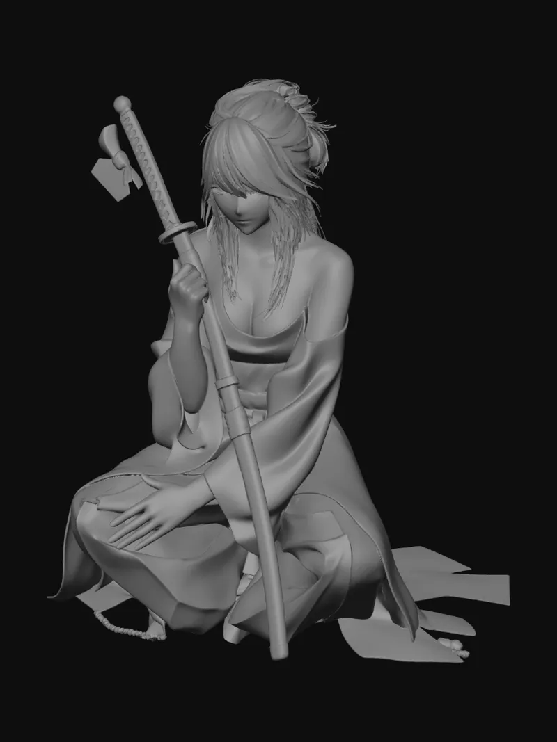 Weapon prop — Meshy AI render