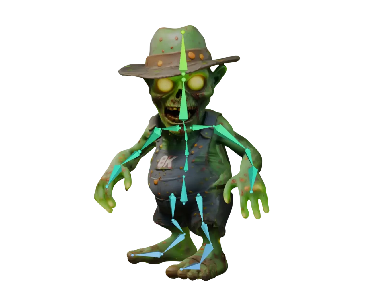 Auto-rigged skeleton