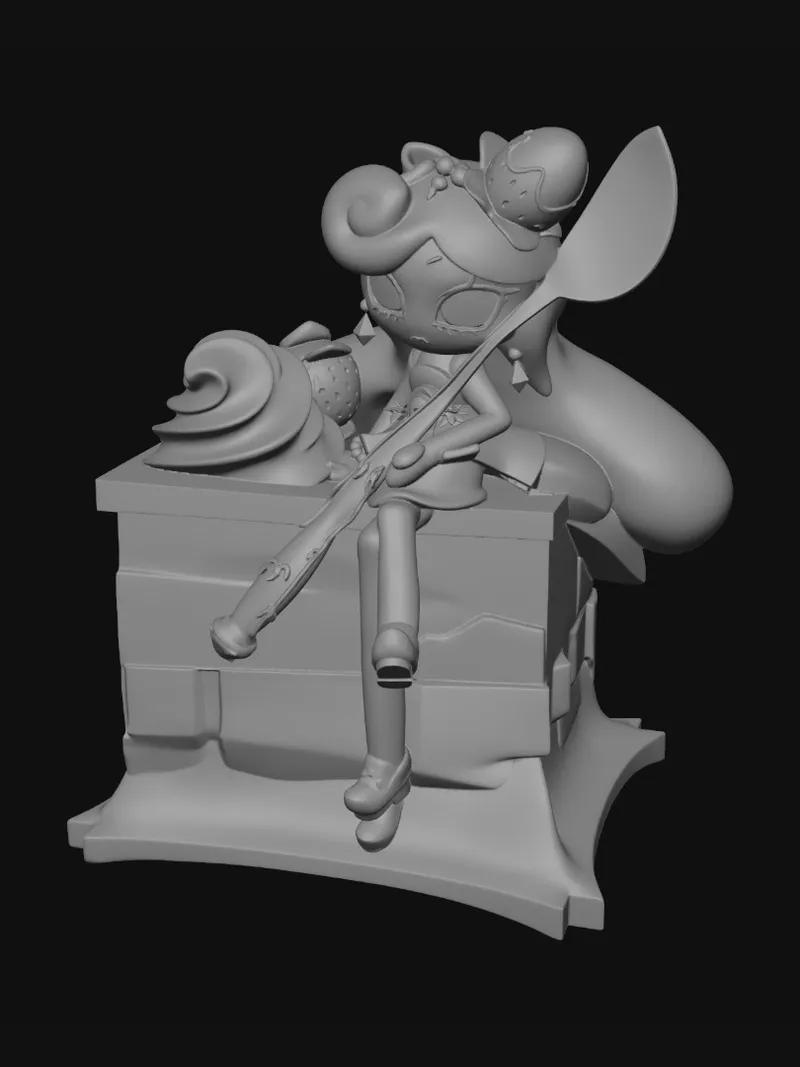 Stylised food prop — Meshy AI render