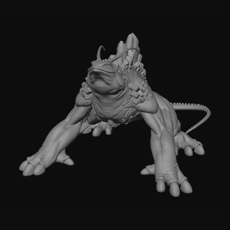 Titan creature — Meshy AI render
