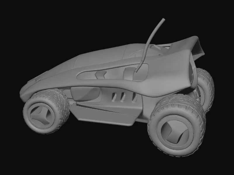 Stylised racer — Meshy AI render